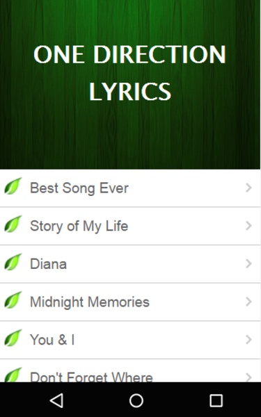 One Direction Music Lyrics - Preview 3