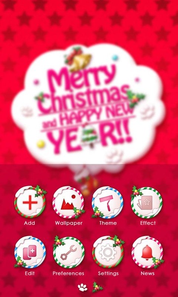 Christmas Cat GOLauncher EX Theme - Preview 2