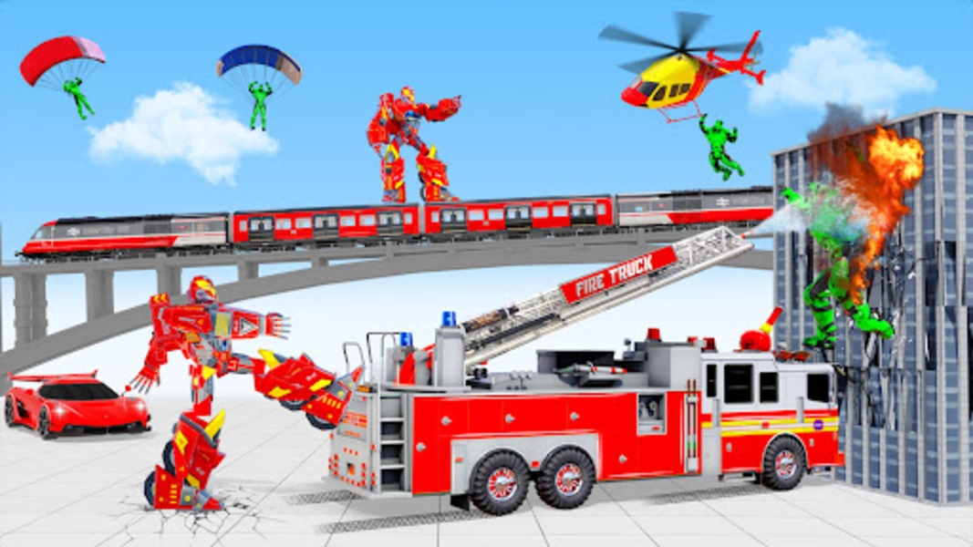 Firefighter Robot Transforming - Preview 7
