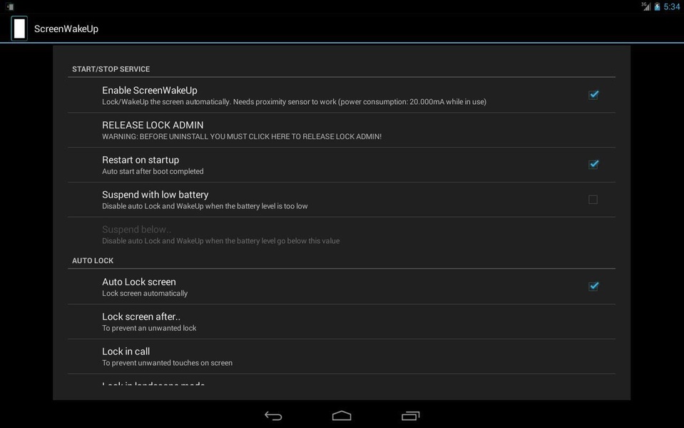ScreenWakeUp - Preview 2