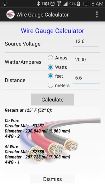 Wire Gauge Calculator - Preview 4