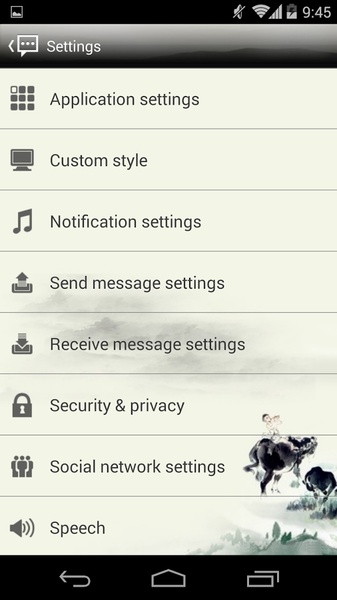 Handcent SMS Skin(Ink) - Preview 5