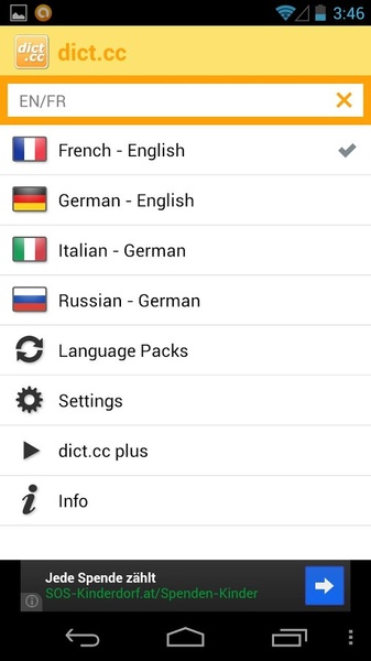 dict.cc for Android - Download the APK from Uptodown
