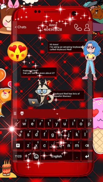 Keyboard Red - Preview 1