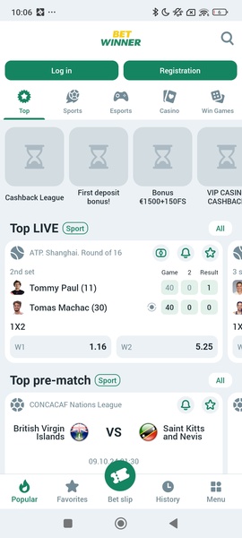Betwinner app