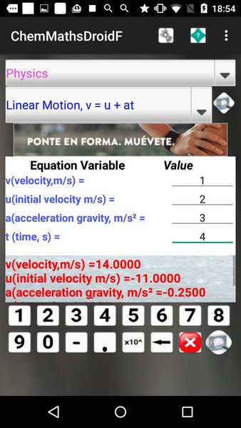 ChemMathsDroidF - Preview 9