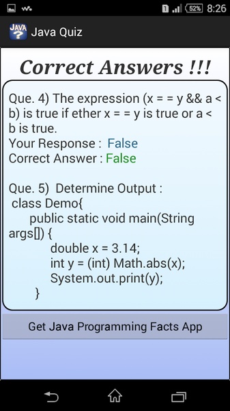 Java Quiz - Preview 1