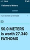 Fathoms to Meters converter screenshot 1