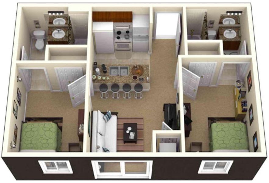 Three D Small Home Plan Ideas - Preview 3