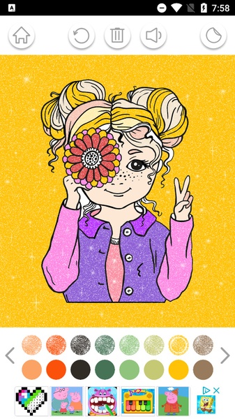 Colorir Glitter Jogo de Menina - Preview 3