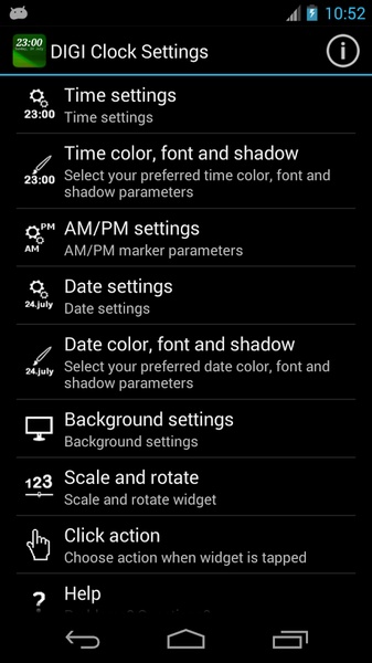 DIGI Clock Widget - Preview 5