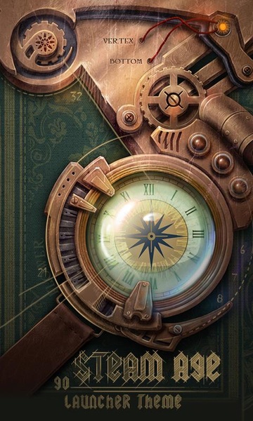 Steam age GOLauncher EX Theme - Preview 4