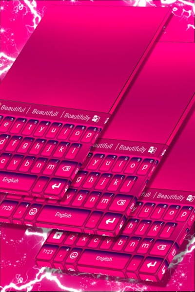 Keyboard Color Pink Theme - Preview 5