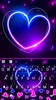 Neon Heart Gravity Keyboard Ba screenshot 1