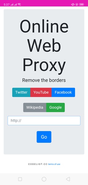 Online Web Proxy - Preview 1