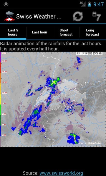 Swiss Weather Radar - Preview 3