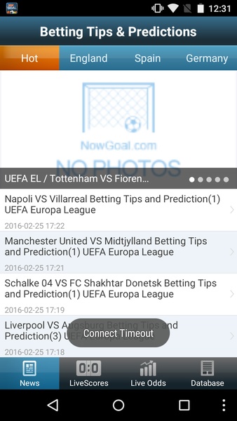 Livescore odds - Preview 1