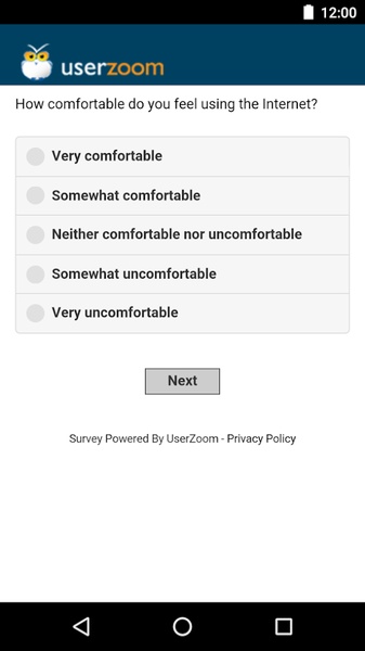 UserZoom Surveys - Preview 3