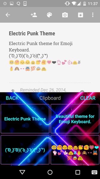 Electric Punk Emoji Keyboard - Preview 4
