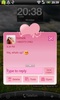 GO SMS Pro Pink Hearts Theme screenshot 3