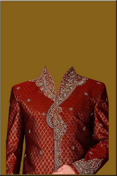 Indian Man Sherwani Photo Suit - Preview 7