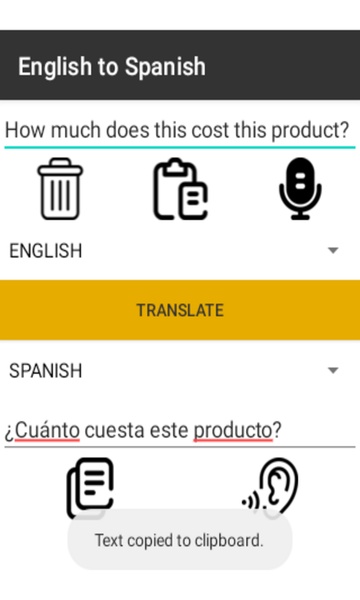English to Spanish - Preview 2