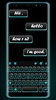 Neon Blue Black Keyboard Theme screenshot 5