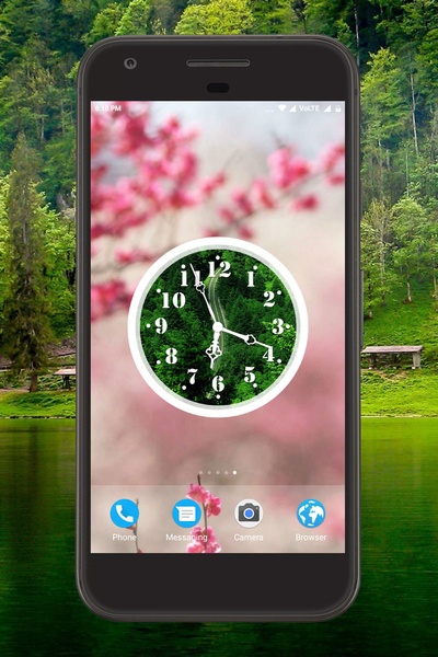 Greenery Clock Live Wallpaper - Preview 3