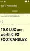 Lux to Footcandles converter screenshot 4