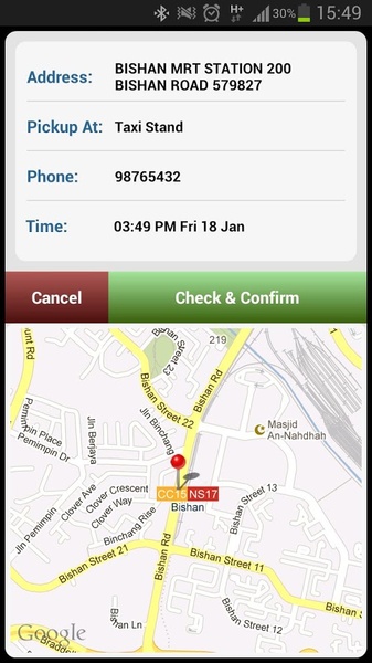 SMRT Book a Taxi - Preview 3