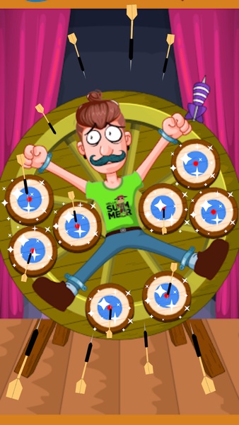 Dart wheel aim target-dart throw game - Preview 4