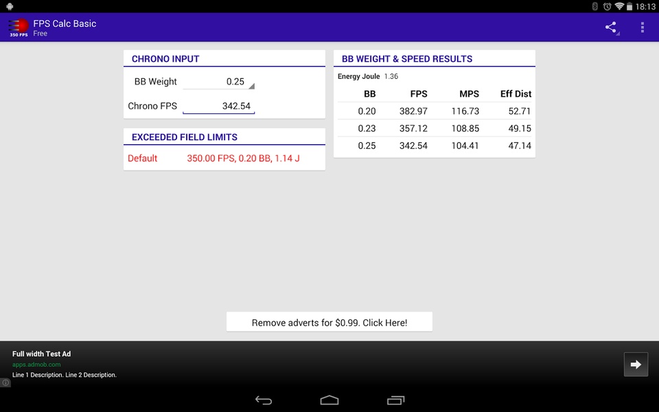 Airsoft FPS Calc Basic - Preview 10