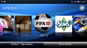 Xperia PLAY games launcher screenshot 1