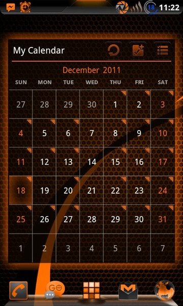 GOWidget SunsetOrangeICS Theme by TeamCarbon - Preview 8