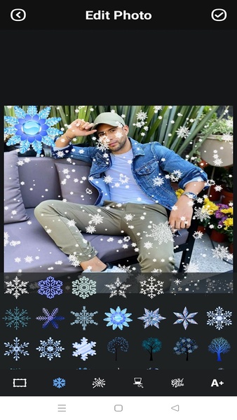Snowfall Effects Photo Editor - Preview 1