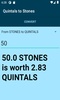 Quintals to Stones converter screenshot 2