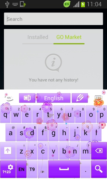 Flowers keyboard theme - Preview 6