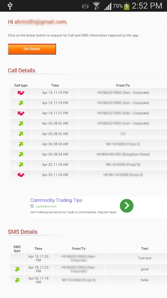 Call and SMS Tracker - Preview 4