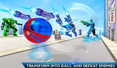 Snow Ball Robot Bike Games screenshot 13