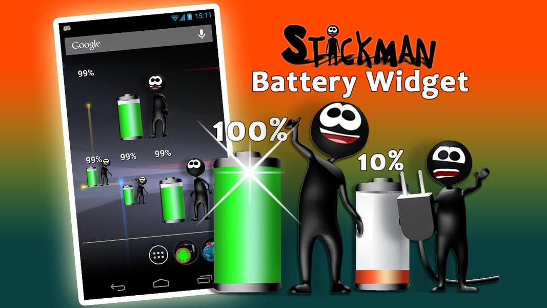 Stickman Battery Widget - Preview 4