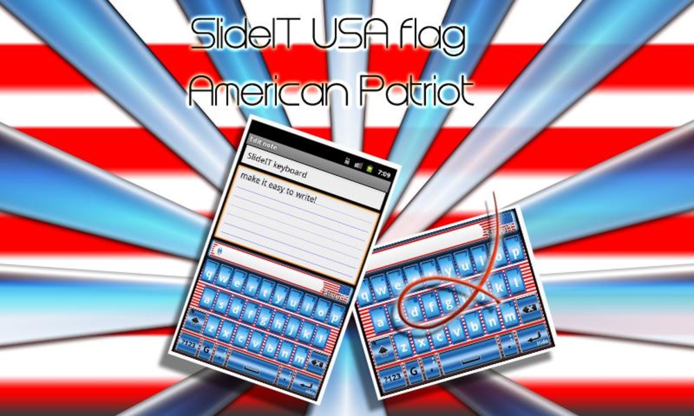 SlideIT USA flag skin - Preview 4
