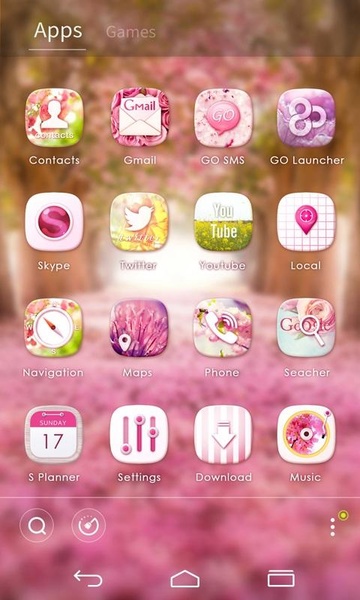 Flower Whisper GOLauncher EX Theme - Preview 4