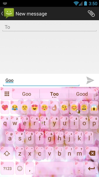Theme Love Cherry for Emoji Keyboard - Preview 5