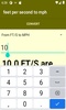 feet per second to mph converter screenshot 3