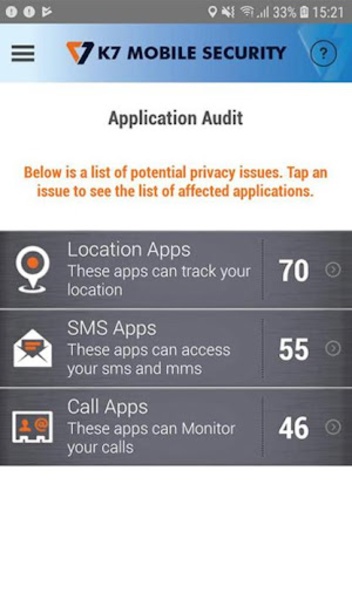 K7 Mobile Security - Preview 3