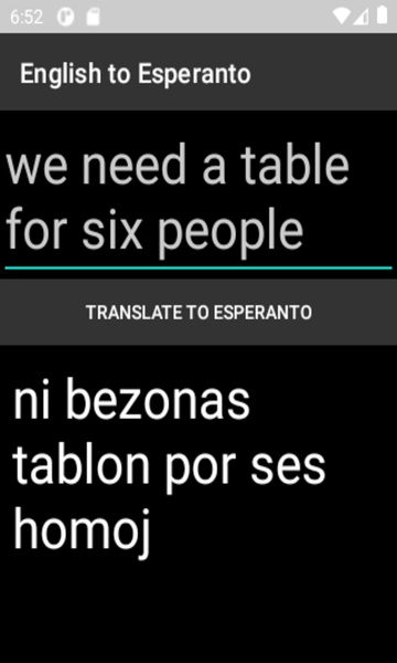 English to Esperanto Translator - Preview 1