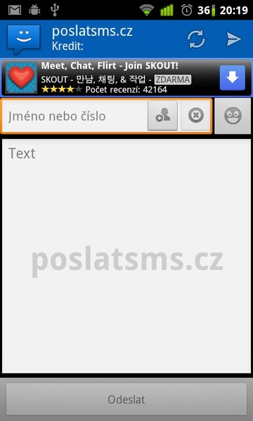 WebSMS Connector: poslatsms.cz - Preview 2