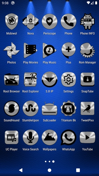 Silver and Black Icon Pack Free - Preview 5