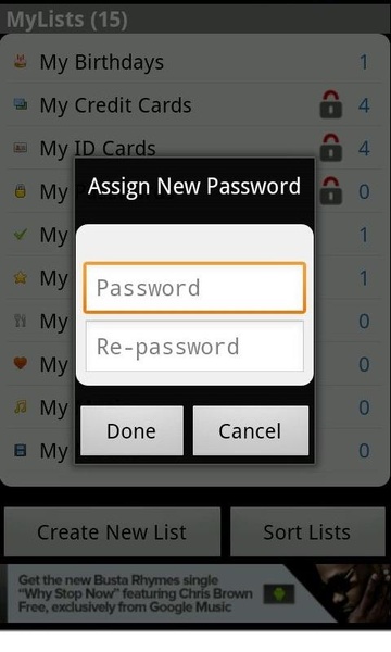 MyLists - Preview 3