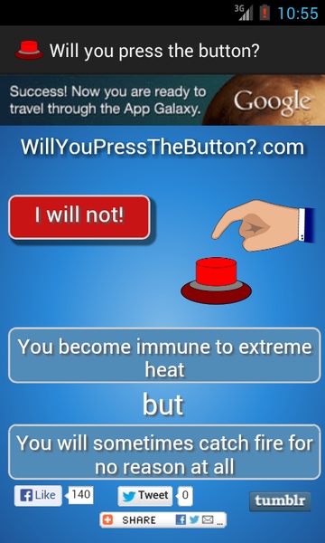 Will you press the button? for Android - Download the APK from Uptodown
